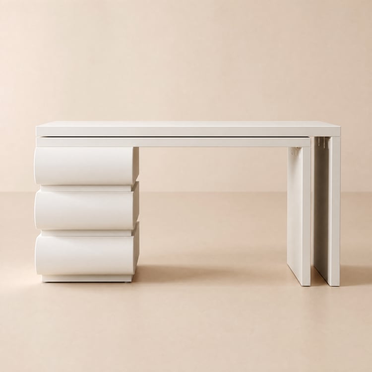 Humply Modern Minimalist Style L Shaped Desk Solid 1520mm Executive Office Desk