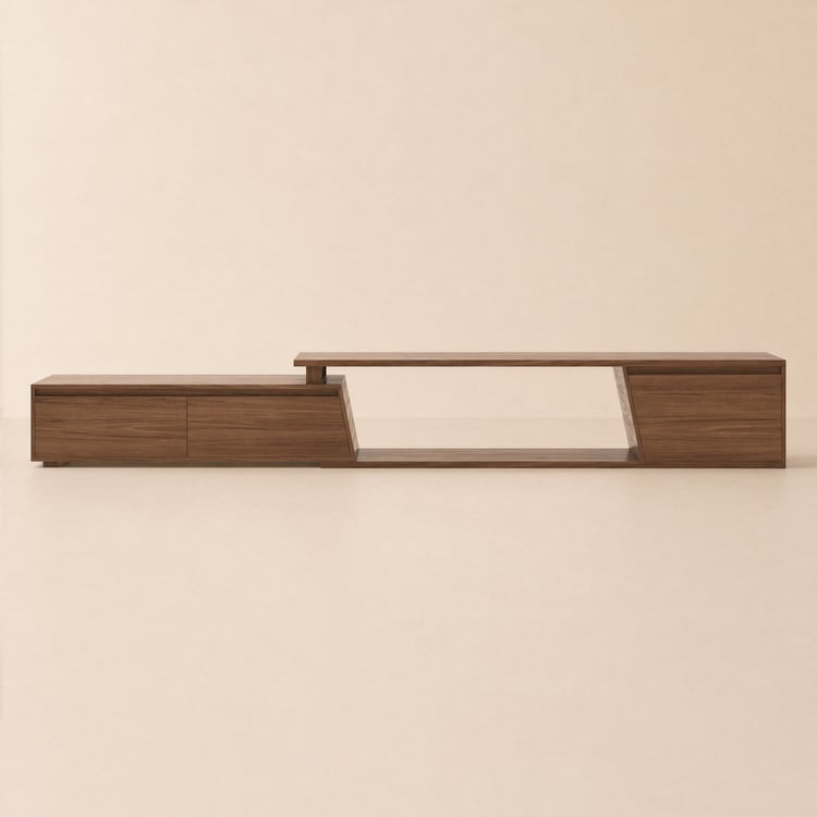 Fero 180 - 280 cm Reversible Extendable TV Stand with 3 Drawers