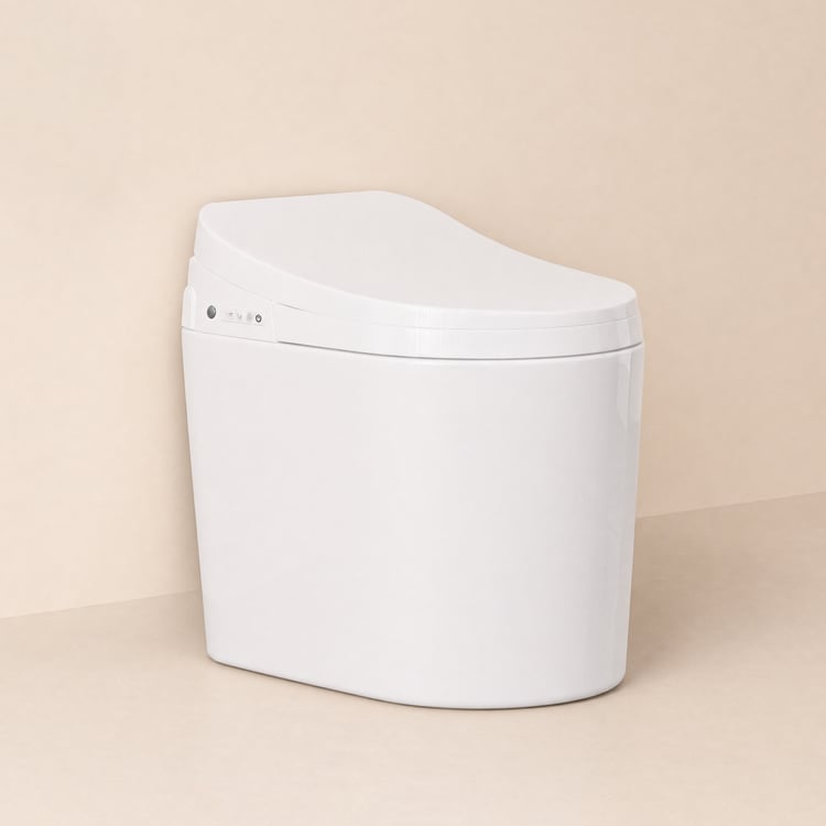 Fitro H1 Compact Smart Bidet Toilet with Deodorization and Automatic Flushing, 1.32 GPF