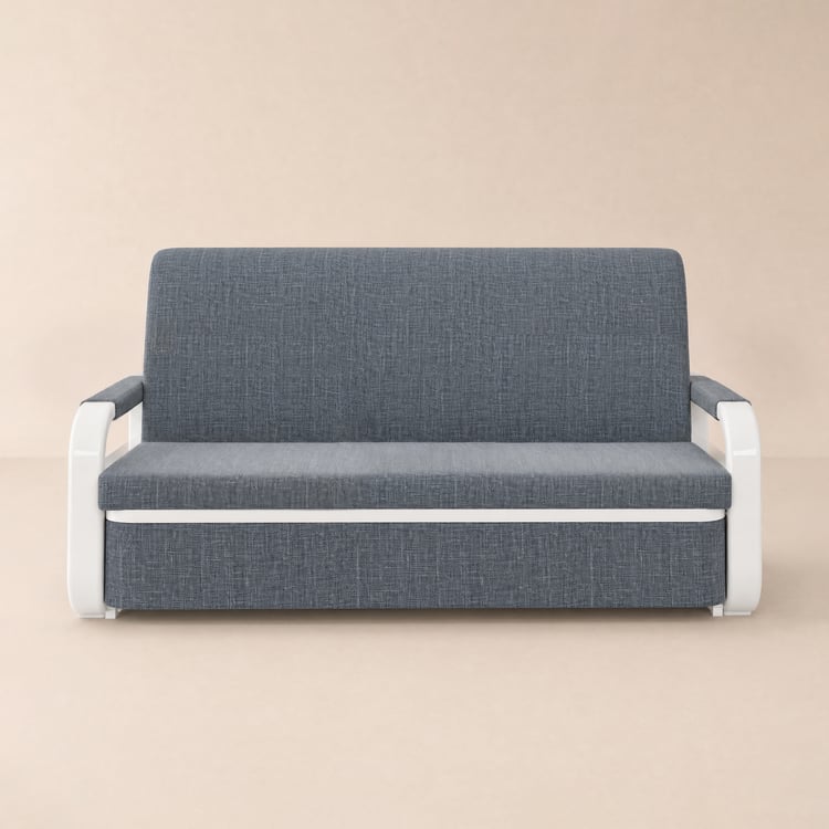 154 cm 2-Seater Cotton & Linen Convertible Sofa Sofa with Storage