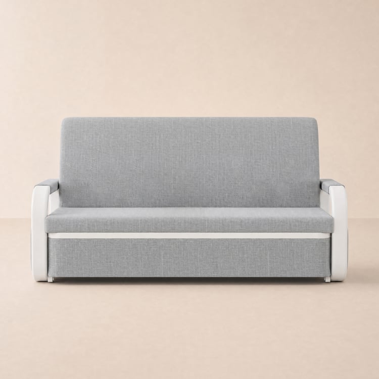154 cm 2-Seater Cotton & Linen Convertible Sofa Sofa with Storage