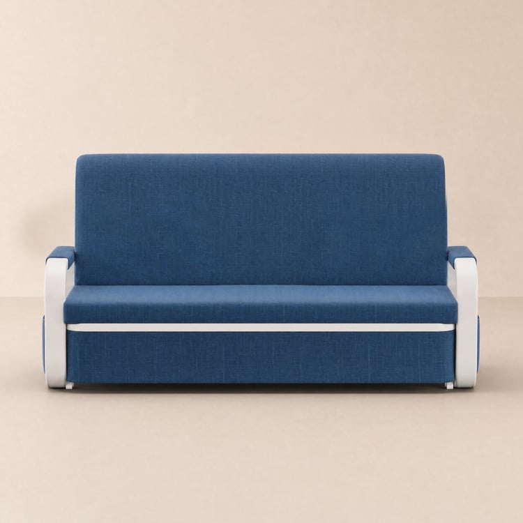 154 cm 2-Seater Cotton & Linen Convertible Sofa Sofa with Storage