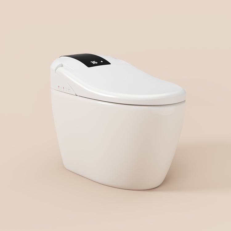 Hynova AX8 Pro Smart Bidet Toilet with UV Sterilization, White, 1.28 GPF