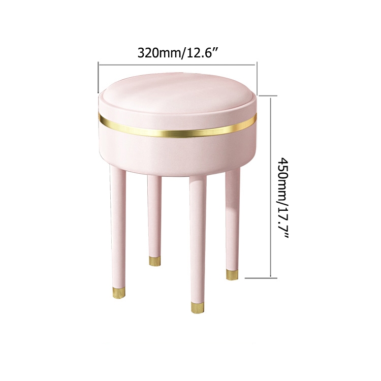 blush pink dressing table stool Pink Vanity Stool