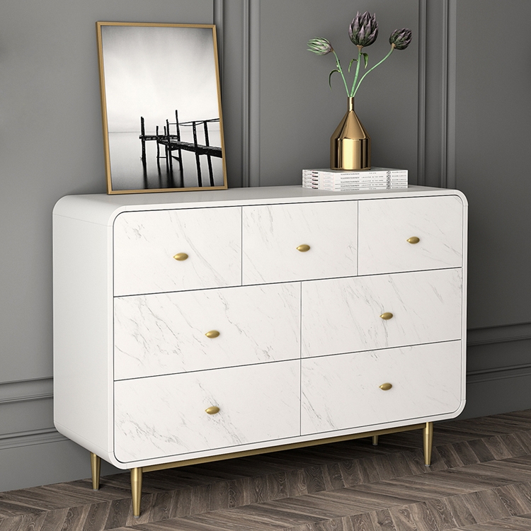 white dresser gold legs See deals & similar results for Hernest 65" Modern with 6 Drawers white finish maintains a sleek Modern White 7-Drawer Accent Cabinet