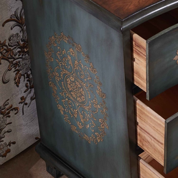 dresser with floral wood design on the front Floral Dresser | DIY dresser | DIY furniture