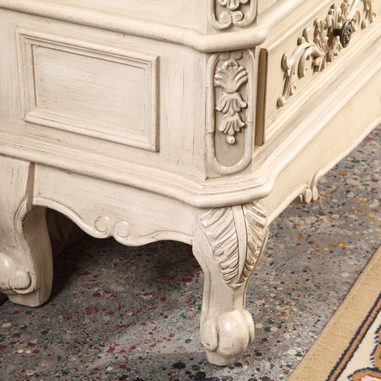 Farmhouse Freestanding Storage China Cabinet Double Glass Doors