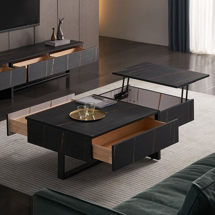Lift Top Coffee Table with Storage Modern Square Coffee Table with ...