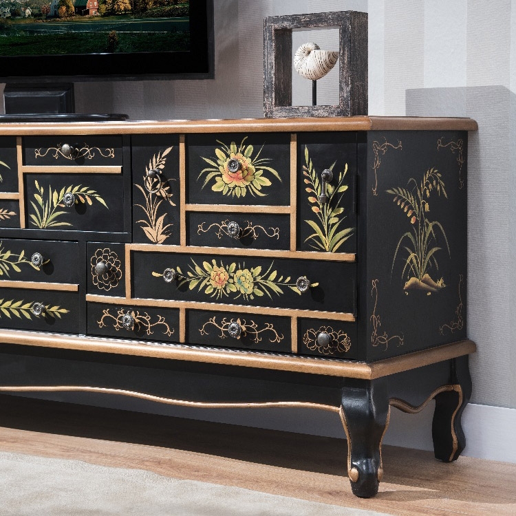 アンティークTV W669-68/W100 Alymere 60-Inch TV Console with Fireplace by Ashley