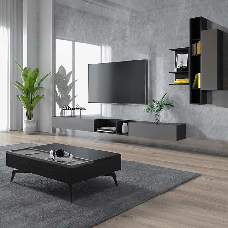 Dark grey floating tv unit discount