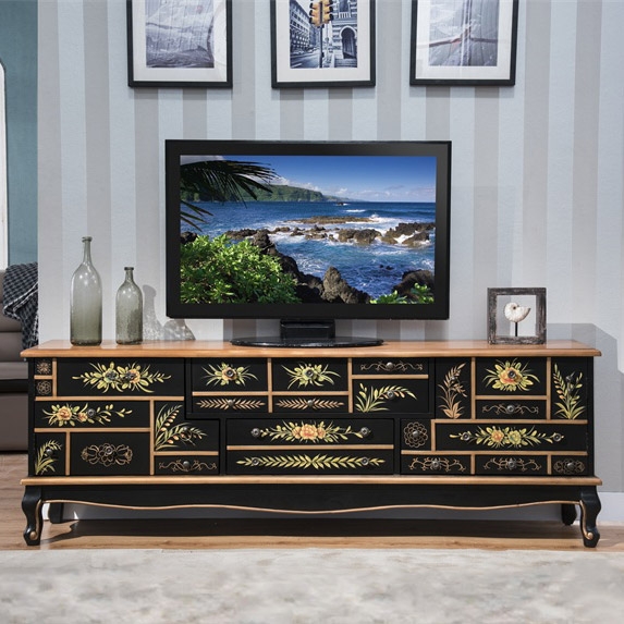 Qasse Traditional TV Stand for TVs Up To 75