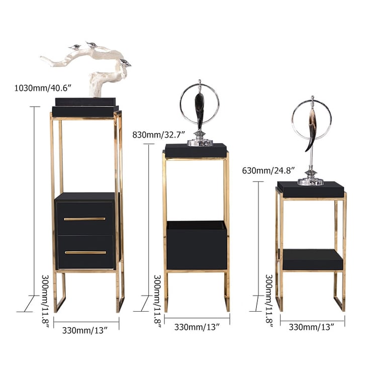 Flower Stand Black Plant Stand for Indoors Modern Multifunctional