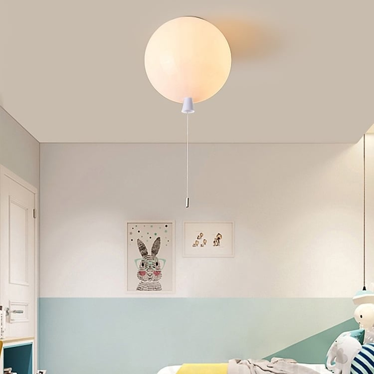 Story Colorful Balloon Flush Mount Single Light in White Small｜Homary