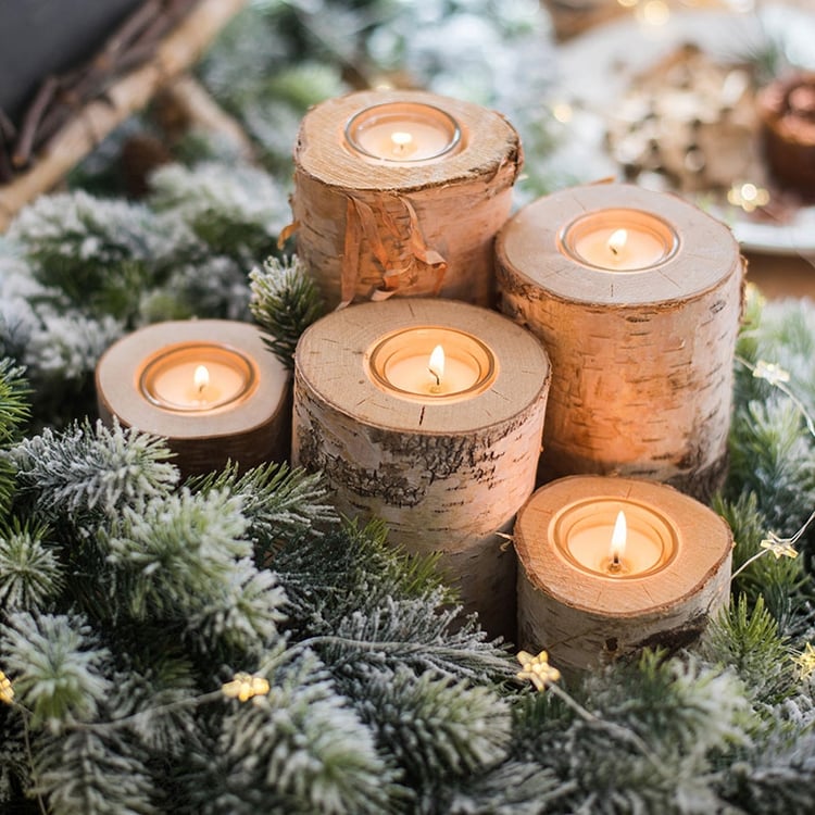 Balance Tealight Holder＋Winterland Tree Balance Tealight Holder＋Winterland Tree Green Winterlight Tree