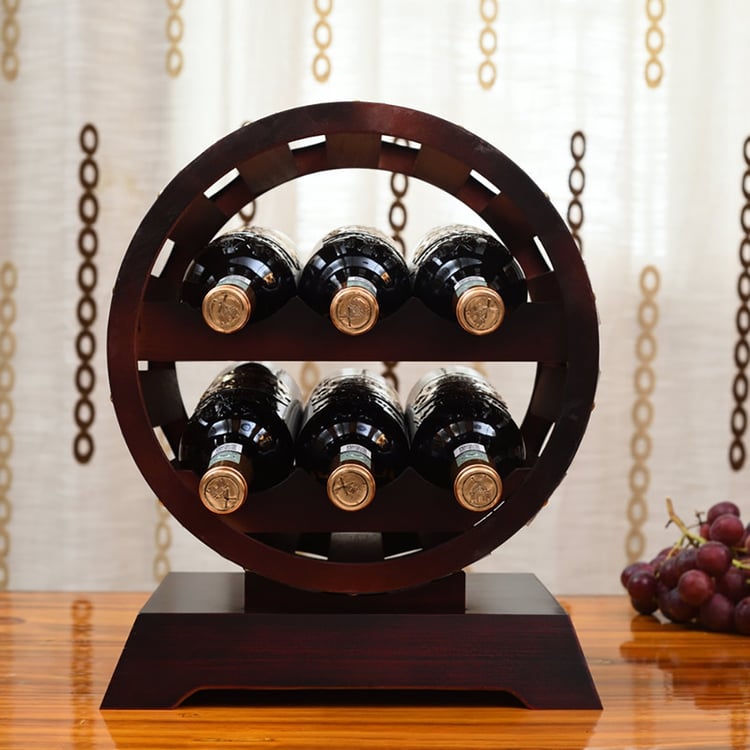 Vintage Holz Flaschenhalter Tabletop Weinregal｜Homary DE
