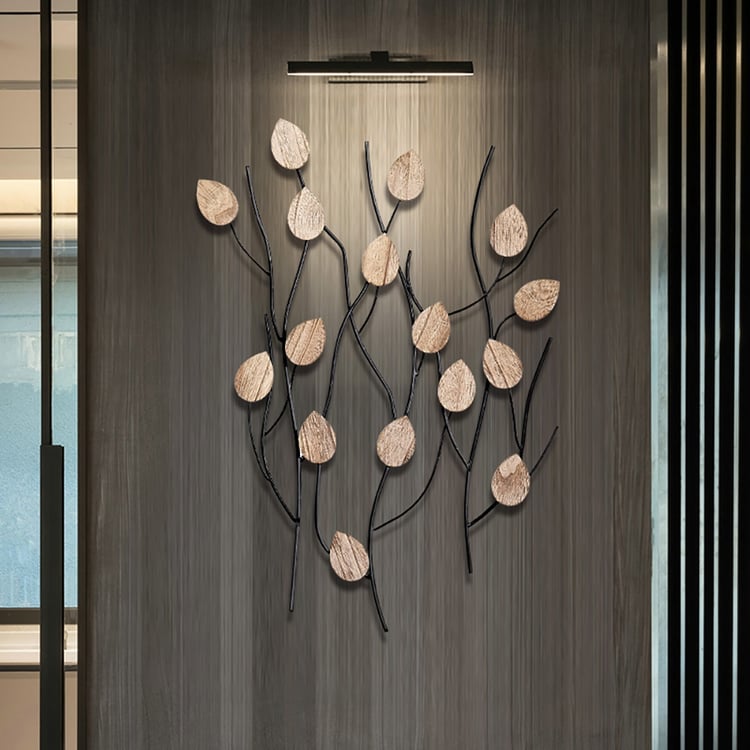 Leaf and Branch Metal Wall Art Garden Décor