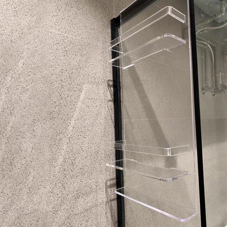 Acrylic Bathroom Floating Shelves 3-Tier Clear Shelves｜Homary UK