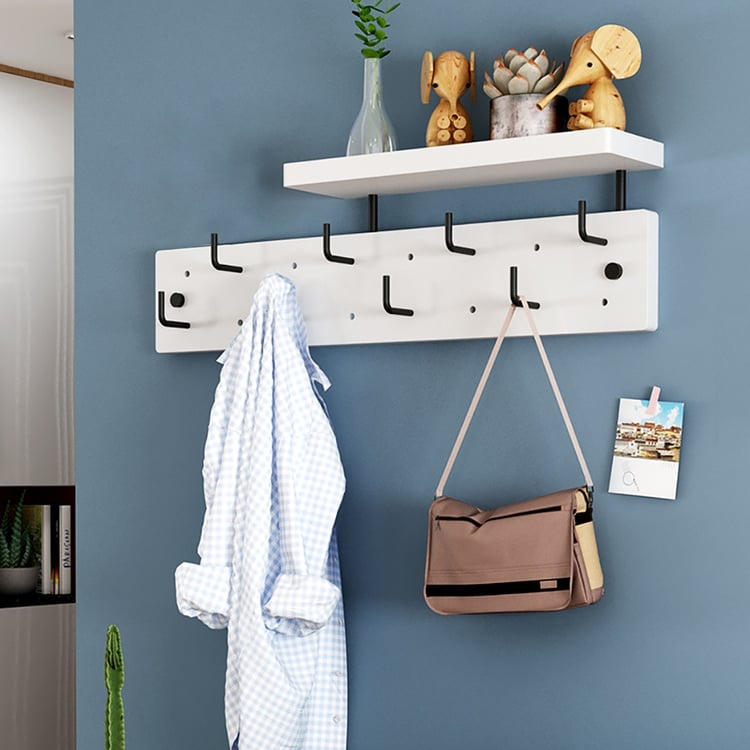 Modern Wall Mounted Coat Rack with Shlef and Hook｜Homary