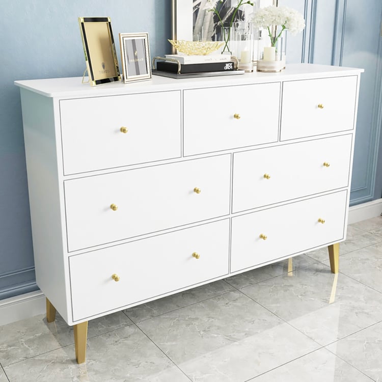 green emerald velvet dress Kendall White and Gold Upholstered Panel Bedroom Set – Luna Furniture main image 0