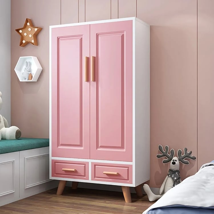 Moderner Kleiderschrank mit 2 Türen/2 Schubladen