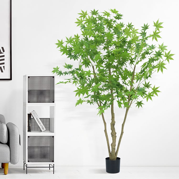 70.9" Artificial Green Maple Tree 1 Piece Faux Indoor Plants ｜Homary UK