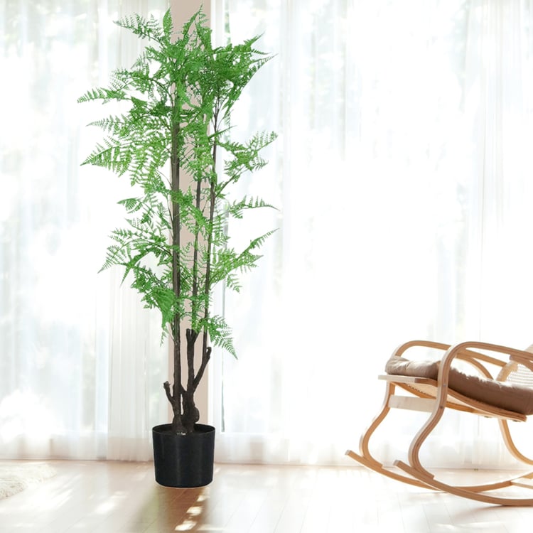 82.7" Artificial Fern Tree Plants 1 Piece Faux Indoor Plants ｜Homary UK