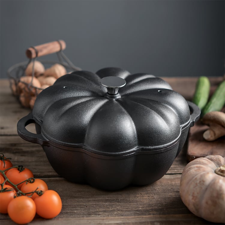 Casserole De Citrouille, Pot De Cuisson émaillée, Casseroles à Four Hollandais Non Bâton, Casserole De Ragoût De Casserole Grande Casserole Avec Couvercle