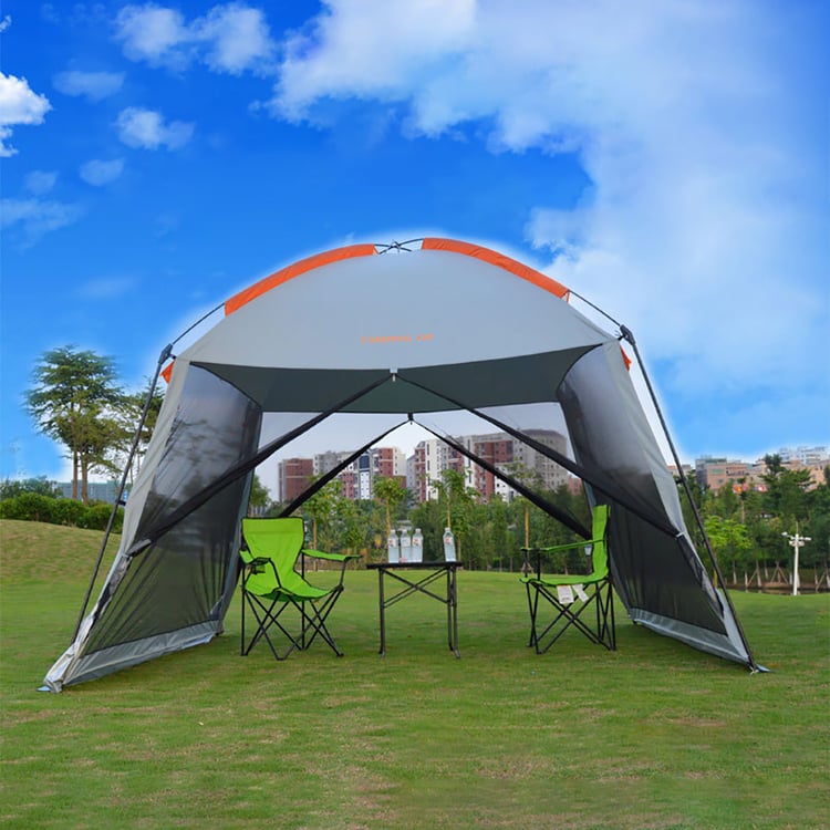 a car tent Tuff Stuff TS-RTT-ANX-ELT Elite Overland Roof Top Tent & Annex Room, 5 Person