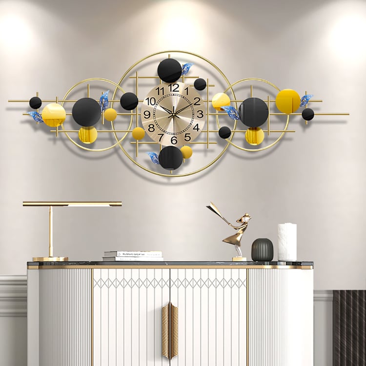 Horloge Murale Éclat Nouveau™ – Design Art Nouveau Moderne aux Couleurs Vibrantes