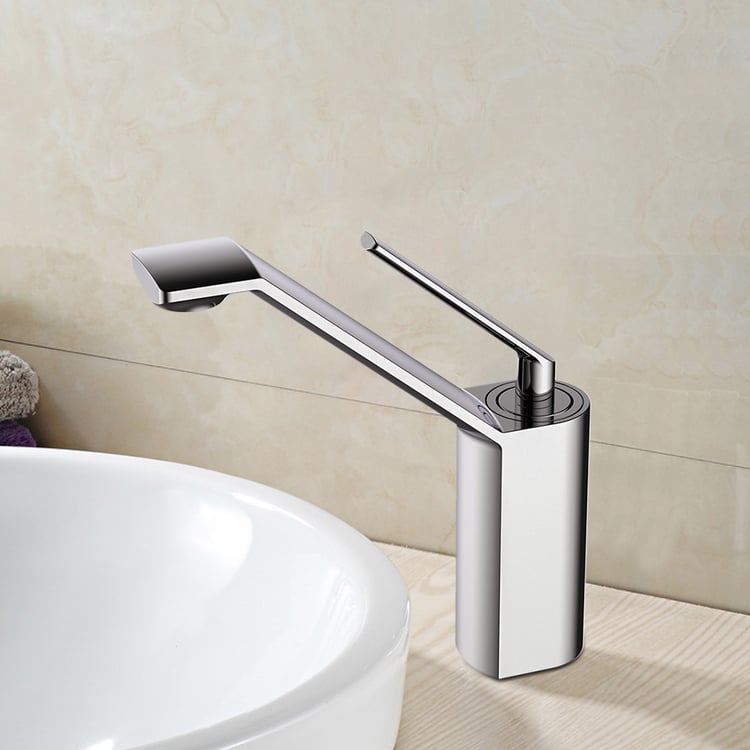 Polished Chrome Aerated Stream Single Handle Vessel Faucet Solid Brass ...