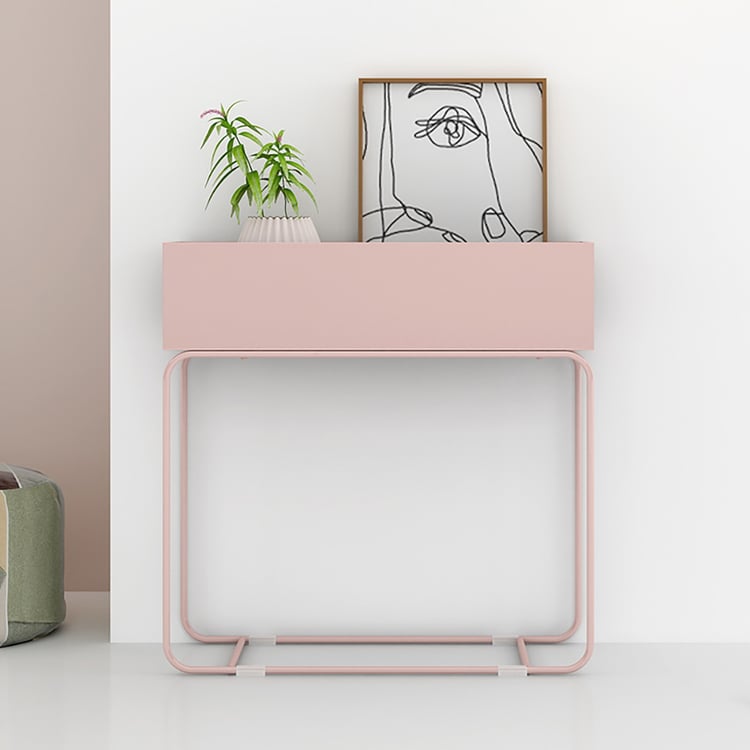 Scandinavian Freestanding Metal Lipped Plant StandHomary