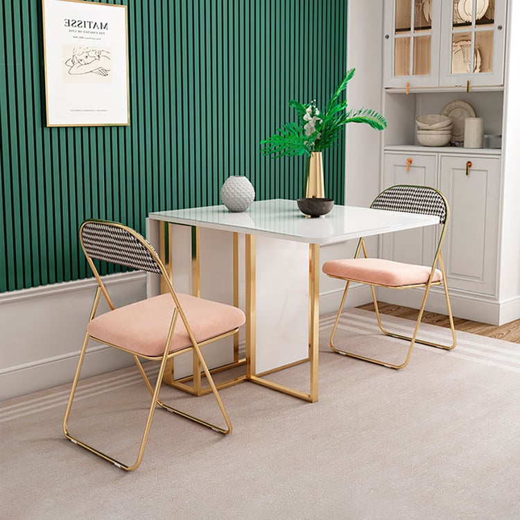 1500mm Modern Extendable White Dining Table Set with Chairs