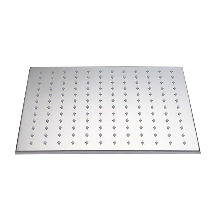 Modern 16 Inch Square Stainless Steel Rain Showerhead in Polished ...
