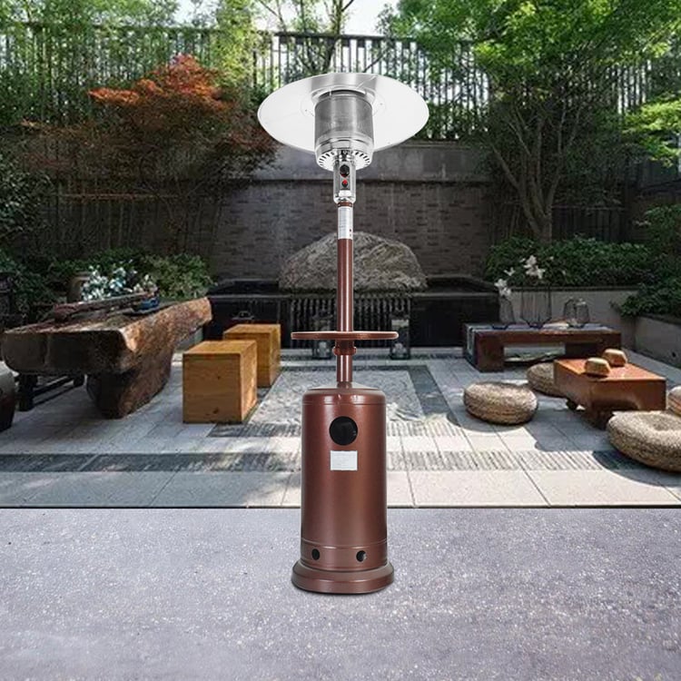 46,000BTUs Outdoor Patio Propane Gas Heater with Low Gas Bucket