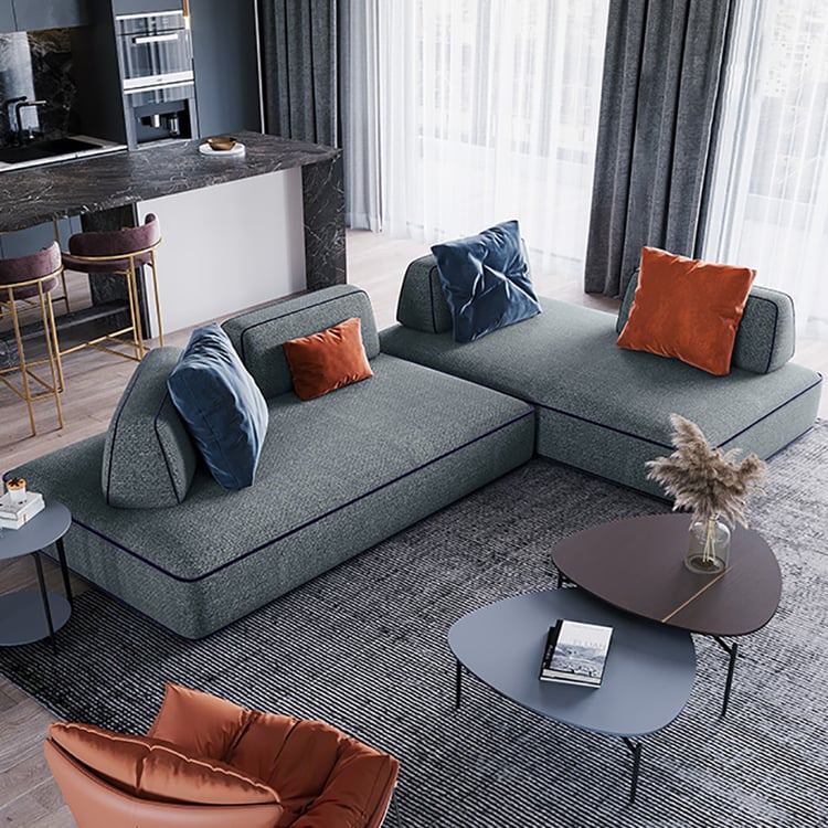 Kreatives Sofa Baumwolle & Leinen Wohnzimmer Sofakissen Inklusive rechtes Sofa｜Homary DE