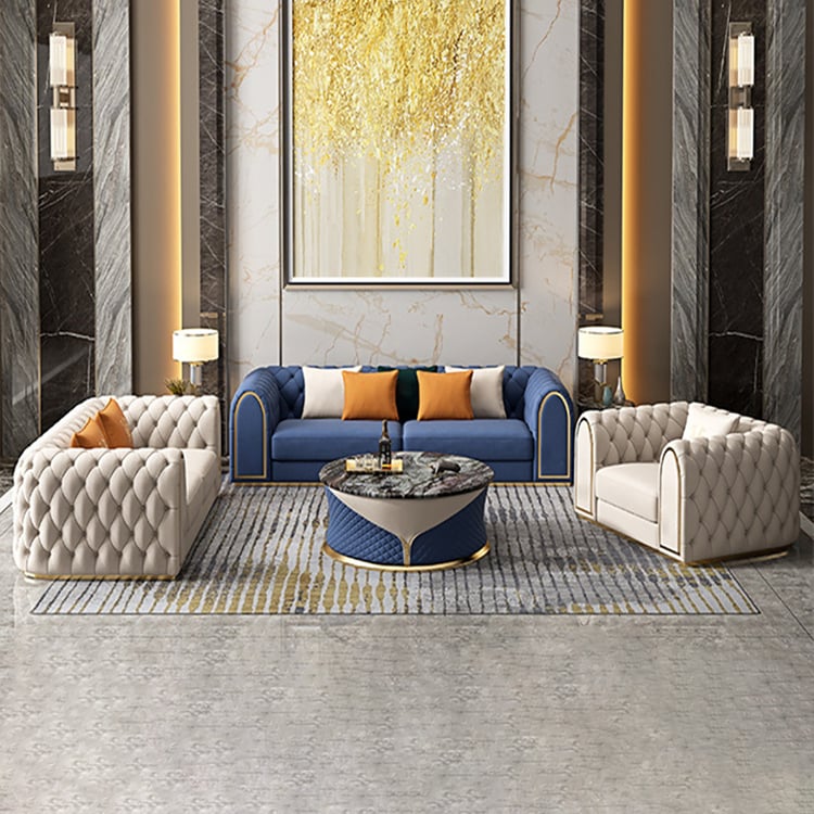Beige furniture living room online