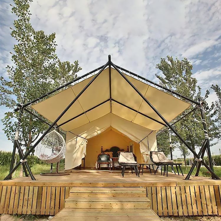 Campinghaus-Zelt im Freien 20 Personen-Doppelschicht PVC-wasserdichtes  Fliegenblatt-Glamping-Homary DE