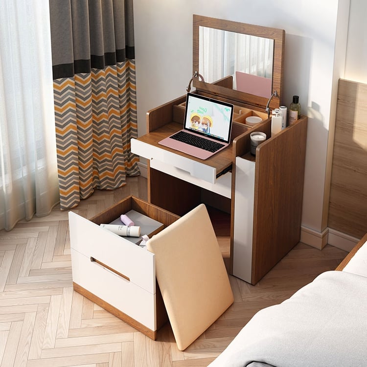 multifunction modern dressing table Modern Multifunctional Dressing Table with 3 Drawers and 1 Door - Bed Bath & Beyond