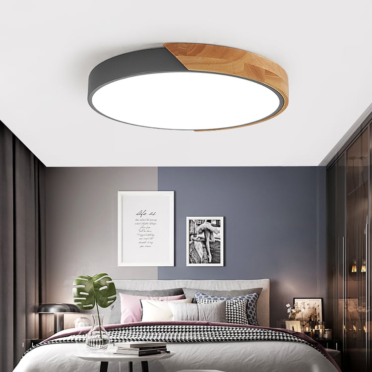 Modern Minimalist LED Drum Shaped X-Large Flush Mount Ceiling