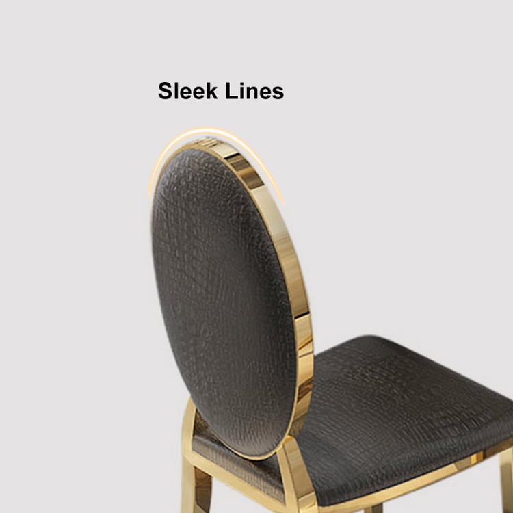 Classic Luxury Upholstered Black PU Leather Dining Chair Classic Luxury Upholstered Black PU Leather Dining Chair