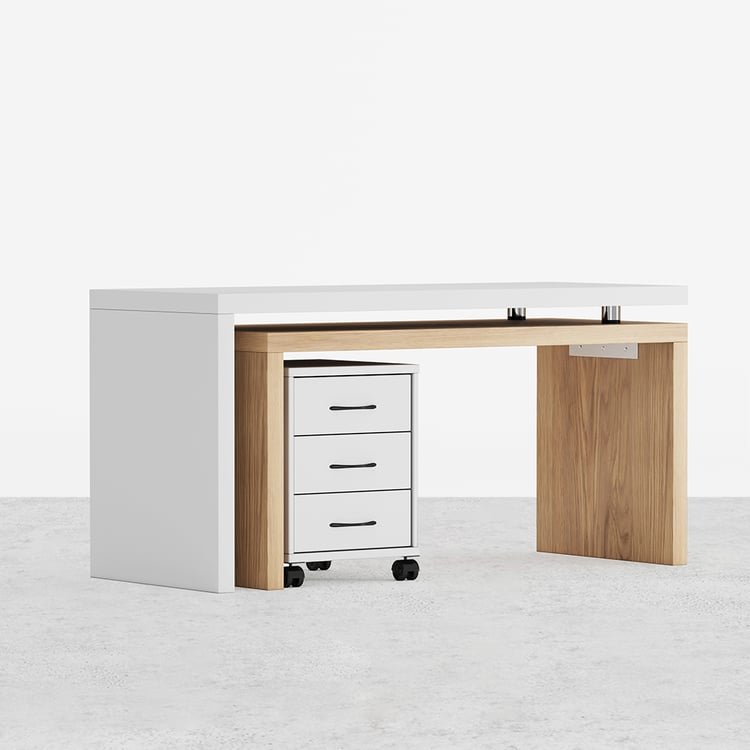 Fauteuil De Bureau IKEA Blanc - Pivotant, Réglable En Hauteur - Simili Cuir - Occasion