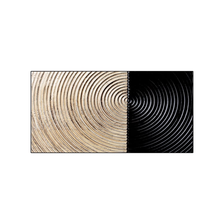 Quadro Abstrato Preto E Branco - 3 Peças Para Decorar Sala Ou Escritório