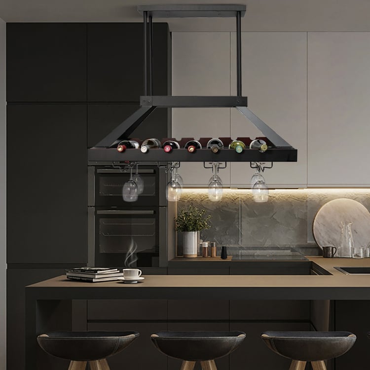 Phones Led Wine Rack LED Wine Display Ceiling Wine Glass Rack With LED Lights - 31.4 ...