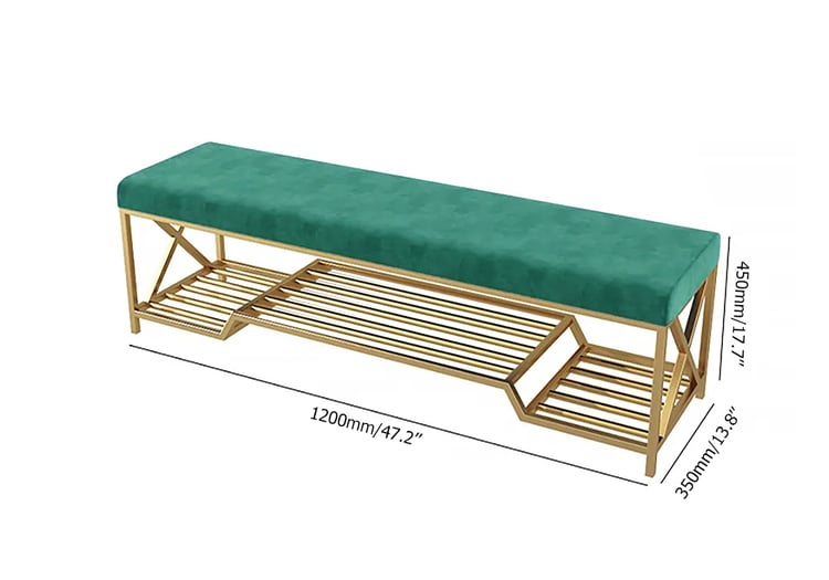 Banc De Rangement Rembourré Awonde - 140 Cm, Tissu Kaki N 789108 Banc De Rangement Rembourré Awonde - 140 Cm, Tissu Kaki N 789108