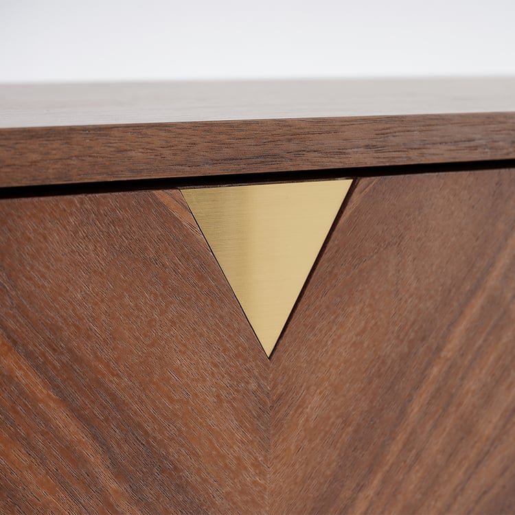 Capet Walnut Narrow Shoe Storage Cabinet with Flip Down Large Capacity up to 20 Pairs 
