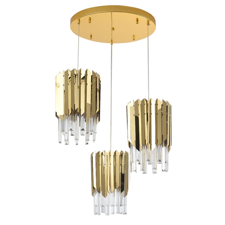 Produktbild von Depuley 9 Lichter Feuerwerk Lampe, Kristall Kronleuchter, Deckenleuchte