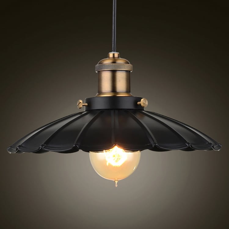Black Brass Metal Pendant Lighting Ceiling Light｜Homary UK