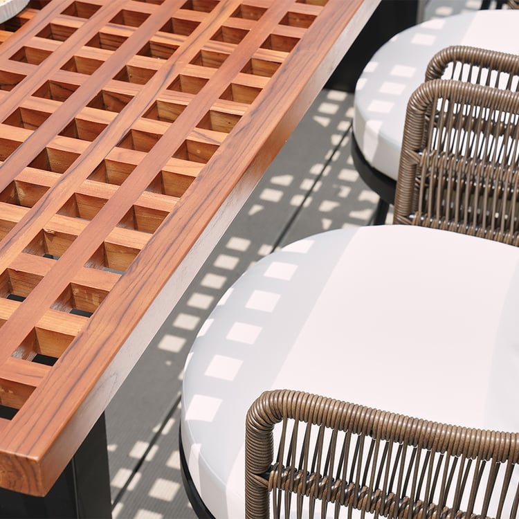 Tavolo da Giardino 190x90x75 cm Polyrattan Legno di Acacia Nero