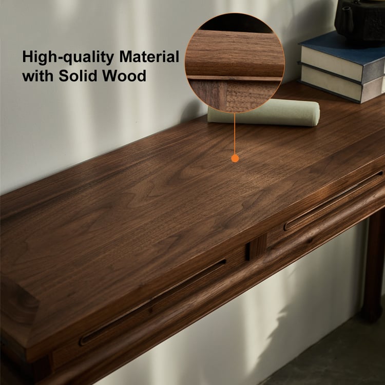 HR709 東海家具 New Mahogany Console Table 1200mm Mid Century Modern Console Table Walnut Solid Wood