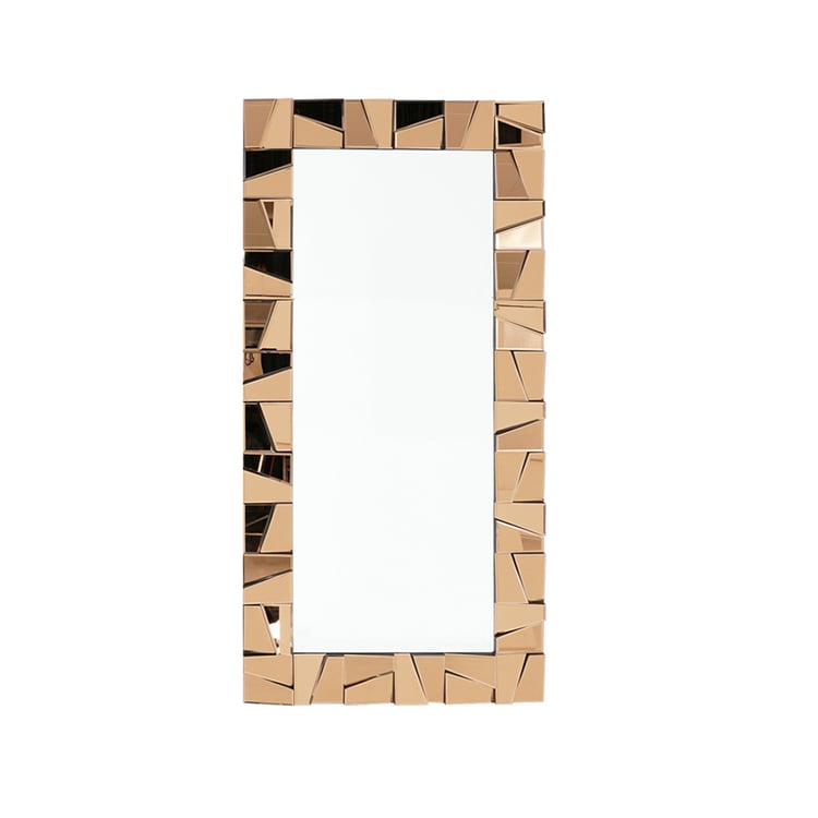Magma glass studio - Amber Matte Mirror Magma Mirror | Boca do